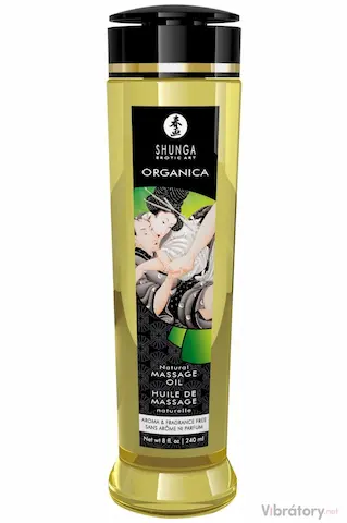 Masážní olej Shunga ORGANICA Natural, 240 ml