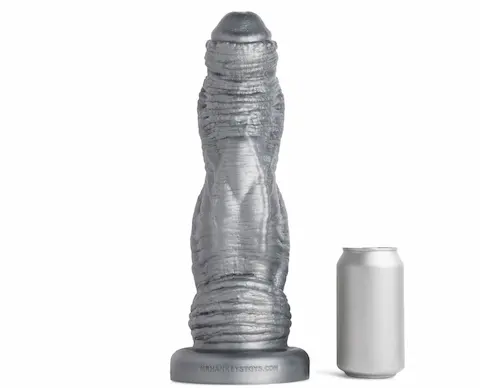 Mr. Hankey’s Toys Horny Rhino XL, prémiové silikonové dildo s Vac-U-Lock 36,4 x 6,8–9,9 cm