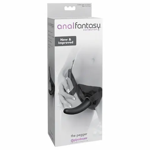 Pipedream – analfantasy The Pegger – připínací dildo (černé)