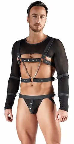 Svenjoyment Bondage Pánský 3-dílný set černý