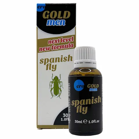 HOT ero Gold Men Spanish Fly – kapky na zvýšení touhy pro muže (30 ml)
