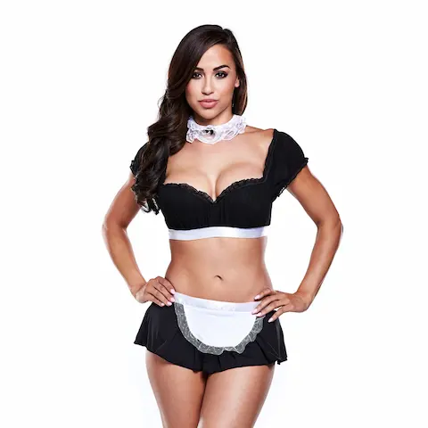 Kostým Baci Lingerie MAID SET bílo-černý S