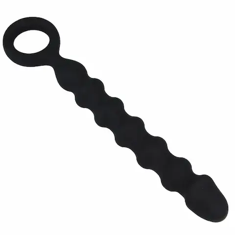 Titus Ridge Anal Probe, silikonové anální dildo s poutkem 28,4 x 2,3–3,2 cm