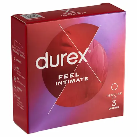 Durex Feel Intimate – tenký kondom – 3 kusy