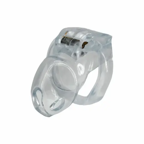 Hidden Desire Extreme Clear Control Cock Cage Short, pás cudnosti pro muže 70 mm