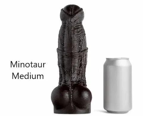 Mr. Hankey’s Toys Minotaur Medium, prémiové silikonové dildo s Vac-U-Lock 25 x 4,5–7,1 cm