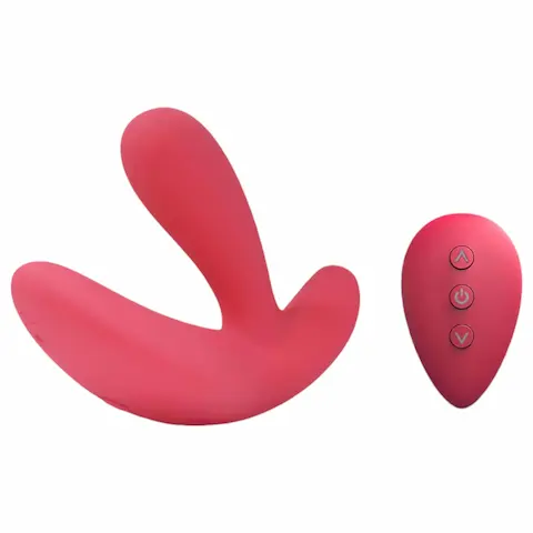 Cotoxo Saddle – vibrátor na prostatu s dálkovým ovládáním – červený