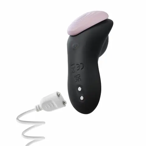 Blush Temptasia Heartbeat Panty Vibe with Remote Black-Pink