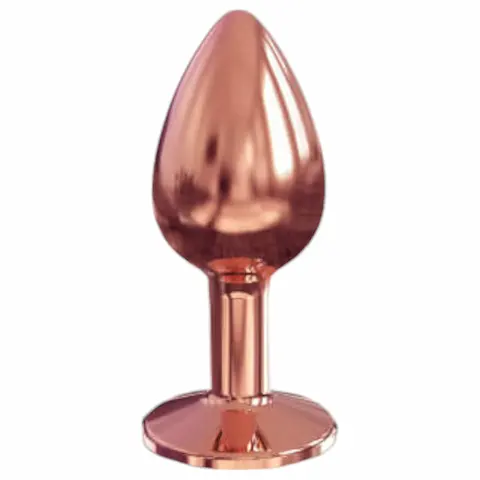 Dorcel Diamond Plug S – hliníkový anální kolík – malý (růžové zlato)