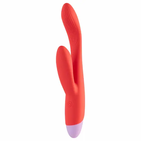 Dreamtoys Love Signal – vibrátor na G-bod a klitoris – červený