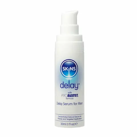 Sérum pro oddálení ejakulace Skins Natural Delay pro muže 30 ml