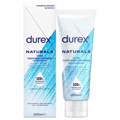 Durex Natural – lubrikační gel na vodní bázi – hydratační – 100 ml