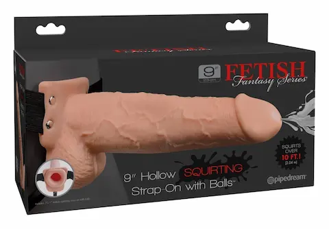 Strap-on s funkcí ejakulace