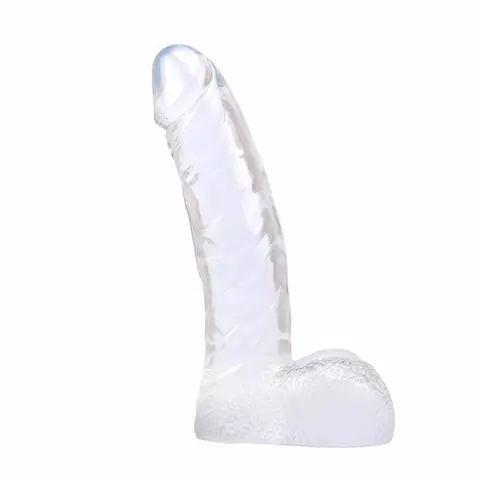 Ding Dong dildo gelové transparentní