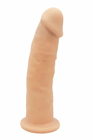 Dream Toys Real Love Premium Silicone Dildo 6 Inch Flesh, termoreaktivní silikonové dildo s přísavkou 15,5 x 3,8 cm