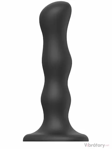 Dildo s přísavkou a pohyblivými kuličkami Strap-On-Me Geisha Balls Black