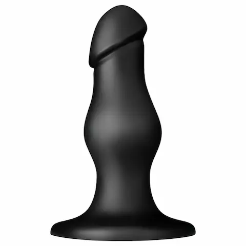 BUTTR FIM-92 – anální dildo s přísavkou – černé