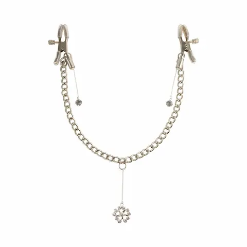 Skřipce na bradavky Pipedream FF Crystal Nipple Clamps