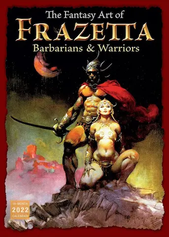 FANTASY ART OF FRAZETTA: BARBARIANS & WARRIORS – 2022 CALENDAR ***sleva 50%!***