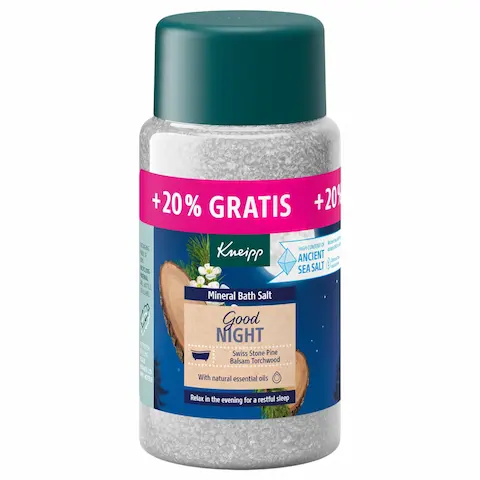 Kneipp Good Night prémiová minerální koupelová sůl (600 g)