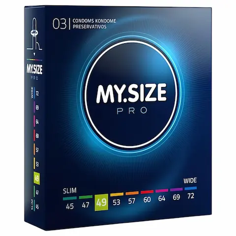 My.Size PRO – kondomy na míru – 49 mm (3 ks)