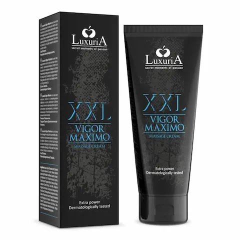 Luxuria Vigor Maximo XXL 75 ml, prokrvující krém pro větší a tvrdší penis