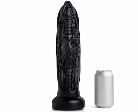 Mr. Hankey’s Toys Alien Breeder XXXL, prémiové silikonové dildo s Vac-U-Lock 38,4 x 8,1–11,3 cm
