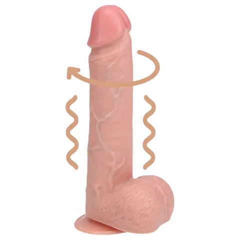 RealRock – rotační vibrátor (přírodní, 20,5 cm)
