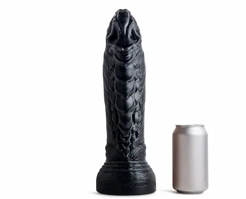 Mr. Hankey’s Toys Dragon XL, prémiové silikonové dildo s Vac-U-Lock 34,5 x 7,8–9,7 cm
