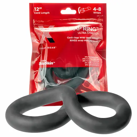 Perfect Fit – silný erekční kroužek – černý 30 cm