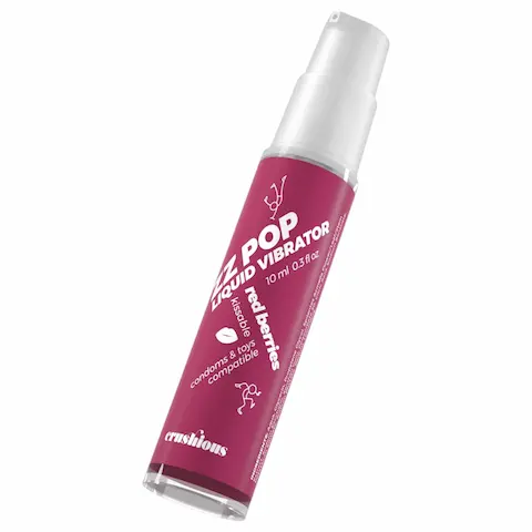 Crushious ZZ POP – jedlý tekutý vibrátor, lesní plody (10 ml)