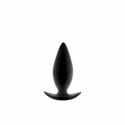 NS Novelties Renegade Spade Medium, černý silikonový anální kolík 10,2 x 3,5 cm