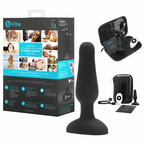 b-Vibe Novice – anální vibrátor pro začátečníky – černý
