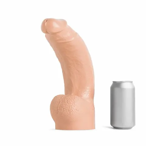 Mr. Hankey’s Toys Lance Woods Large, prémiové silikonové dildo s Vac-U-Lock 34,3 x 6,5–9 cm
