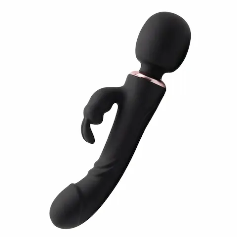 Paul oboustranný rabbit vibrátor černý