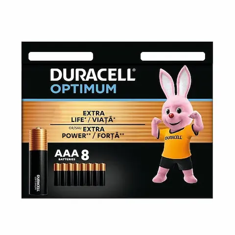 Baterie – Duracell Optimum AAA/LR3 8ks