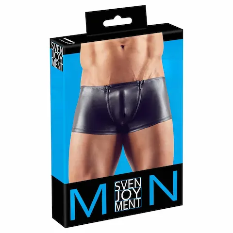 Svenjoyment – pánské boxery se zipem – černé