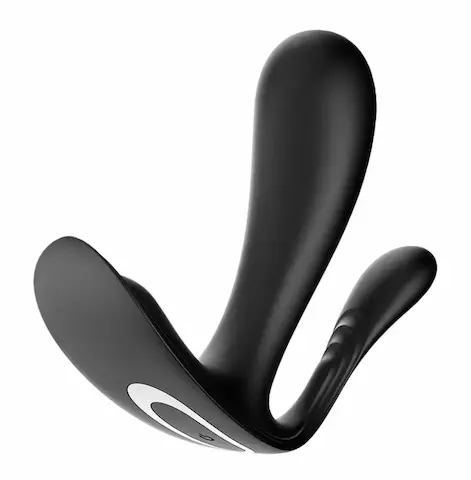 Satisfyer Top secret+ Vibrátor do kalhotek s anální stimulací – černý