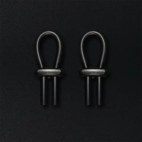 Dungeon Lab Conductive Rubber Rings CR-M6 6 mm, stahovací smyčky na penis a varlata pro elektrosex