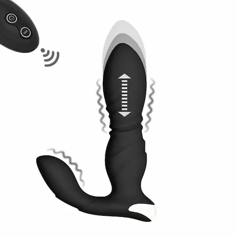 BASIC X Will stimulátor prostaty na dálkové ovládání černý