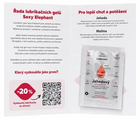 Vzorky lubrikačních gelů Sexy Elephant (6 ks)