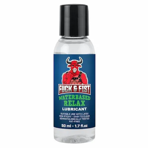 Fuck & Fist Waterbased Relax Lubricant 50 ml, relaxační anální lubrikační gel na vodní bázi
