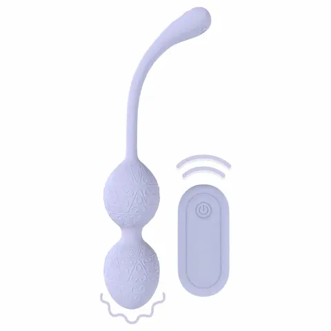 Loveline – vibrační kegel kuličky duo – fialové