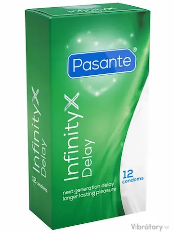 Znecitlivující kondomy Pasante Infinity X, 12 ks