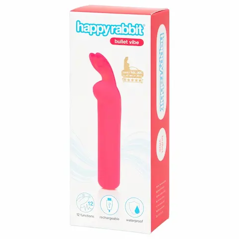 Happyrabbit – minivibrátor s králíčkem – dobíjecí – růžový