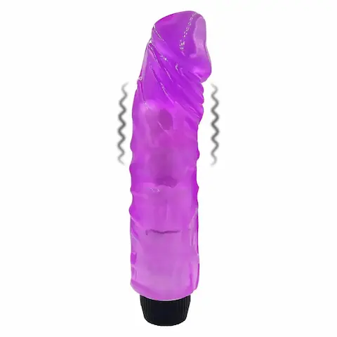 BASIC X Francisco realistický gelový vibrátor fialový